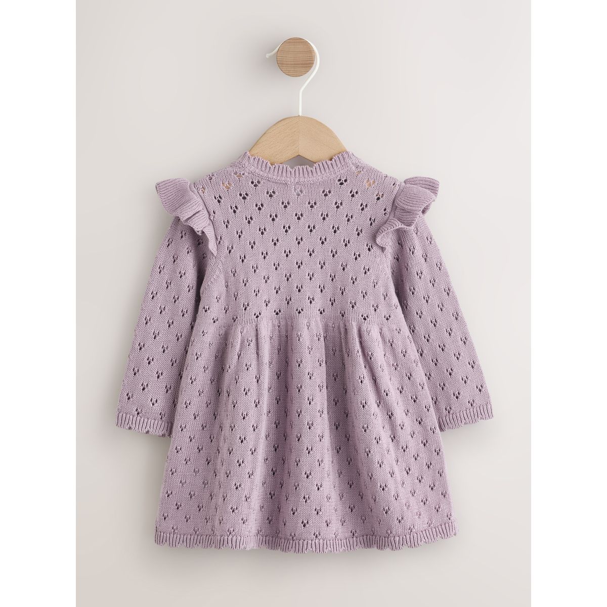 Robe bébé en maille pointelle lilas, NEXT
