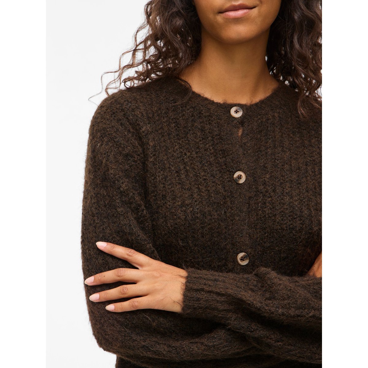 Cardigan En Maille coffee bean, VILA
