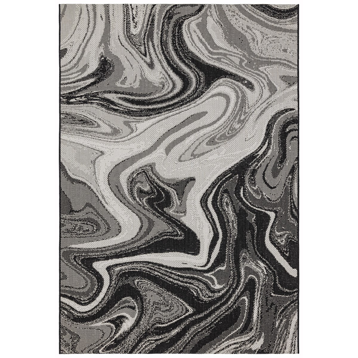 Tapis intérieur extérieur LOBBY MARBLE noir, NOVATREND