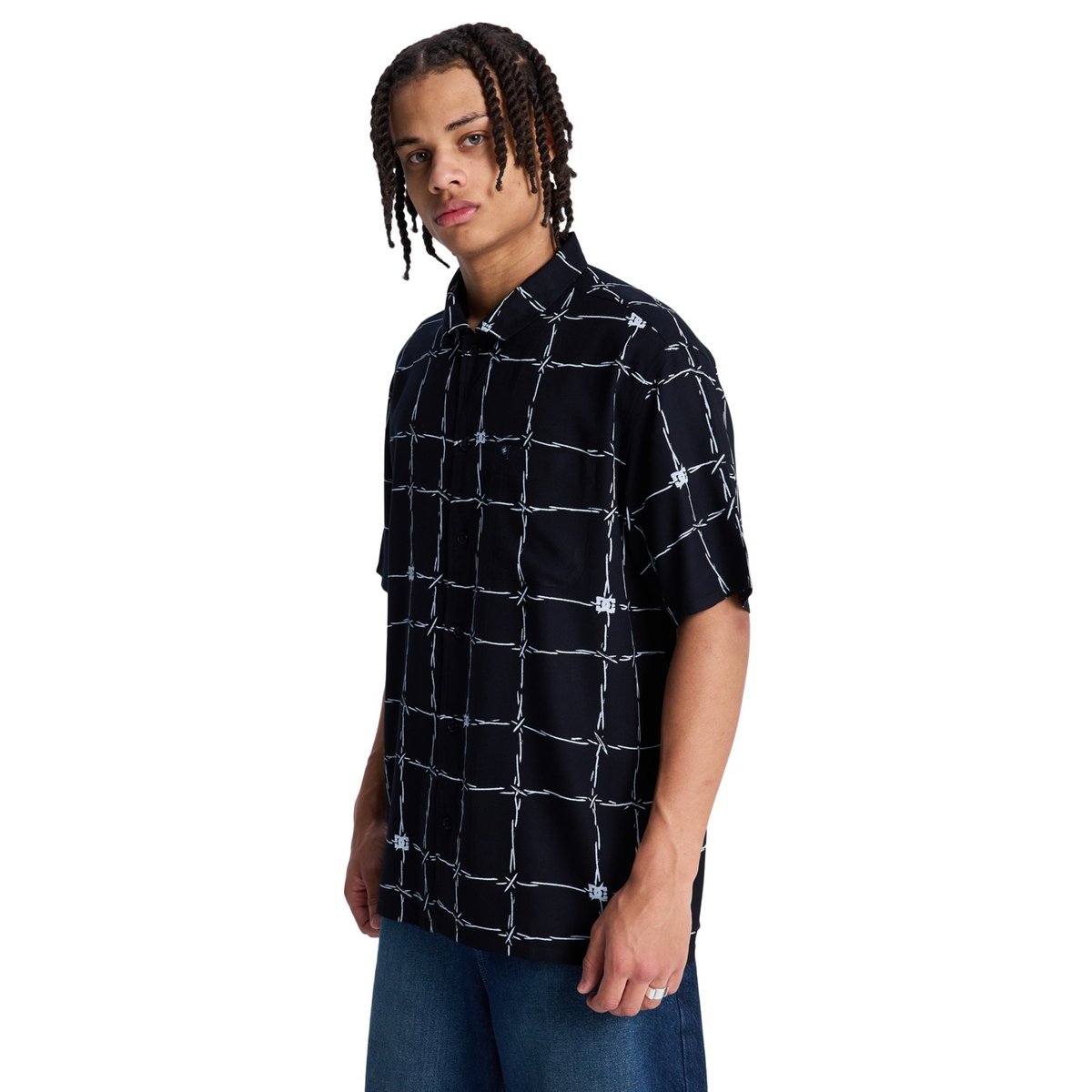 Chemise manches courtes WIRED RESORT. noir black, DC SHOES