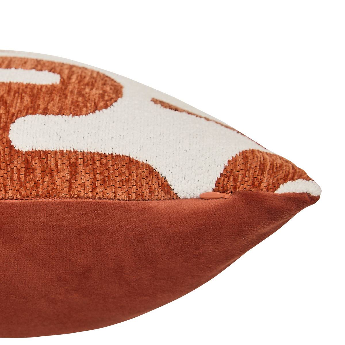 Coussin jacquard SAFINA terracotta, ATMOSPHERA