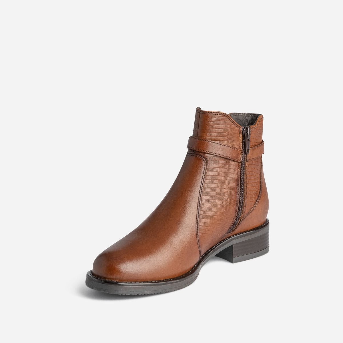 Boots en cuir AOULE cognac, ERAM