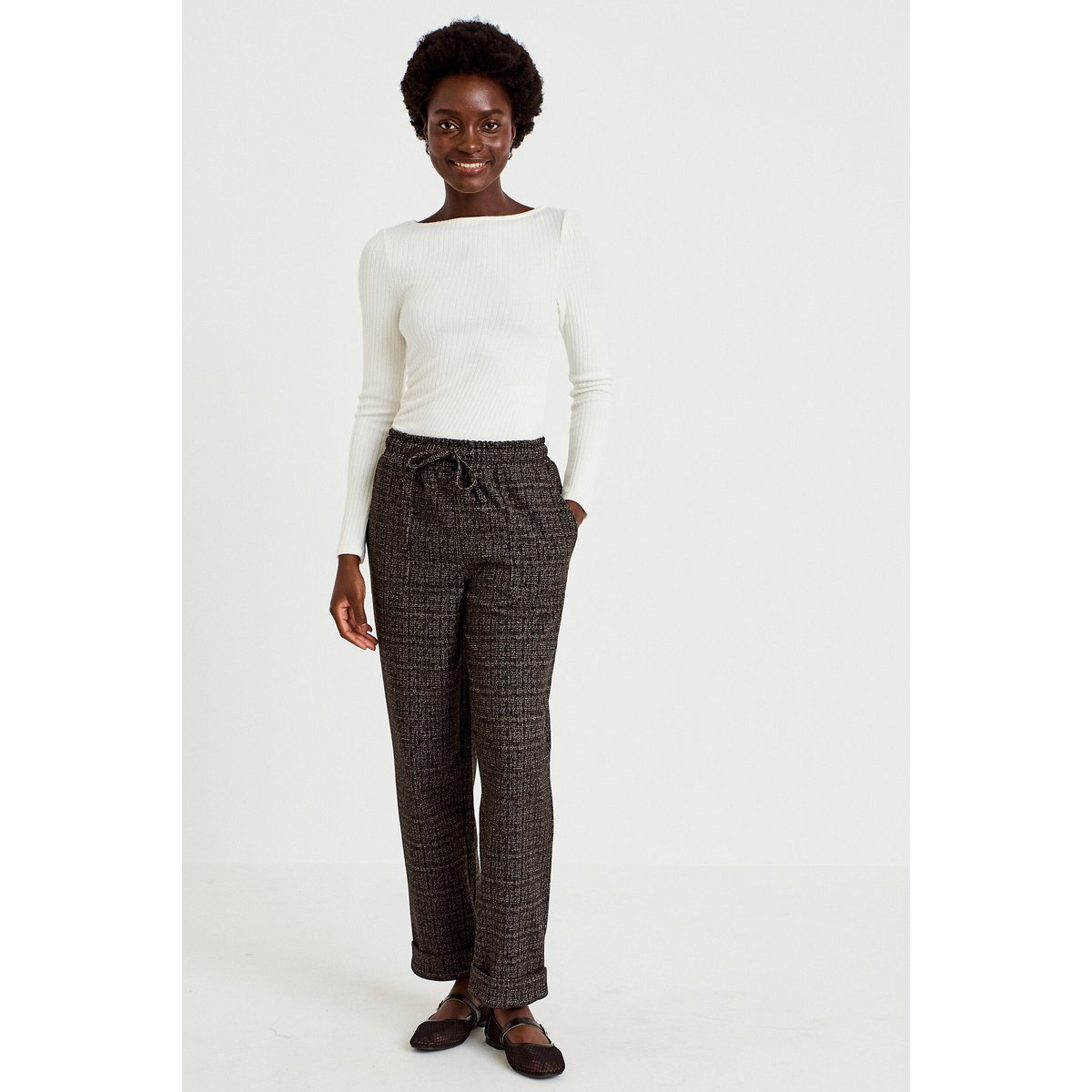 Pantalon jegging taille standard noir, CACHE CACHE