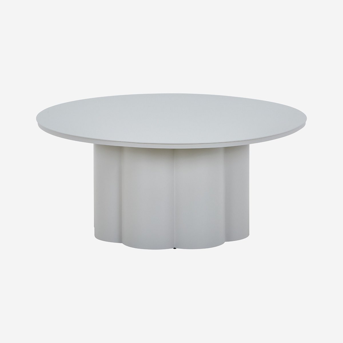 Table basse de jardin aluminium VILANA gris clair, HABITAT