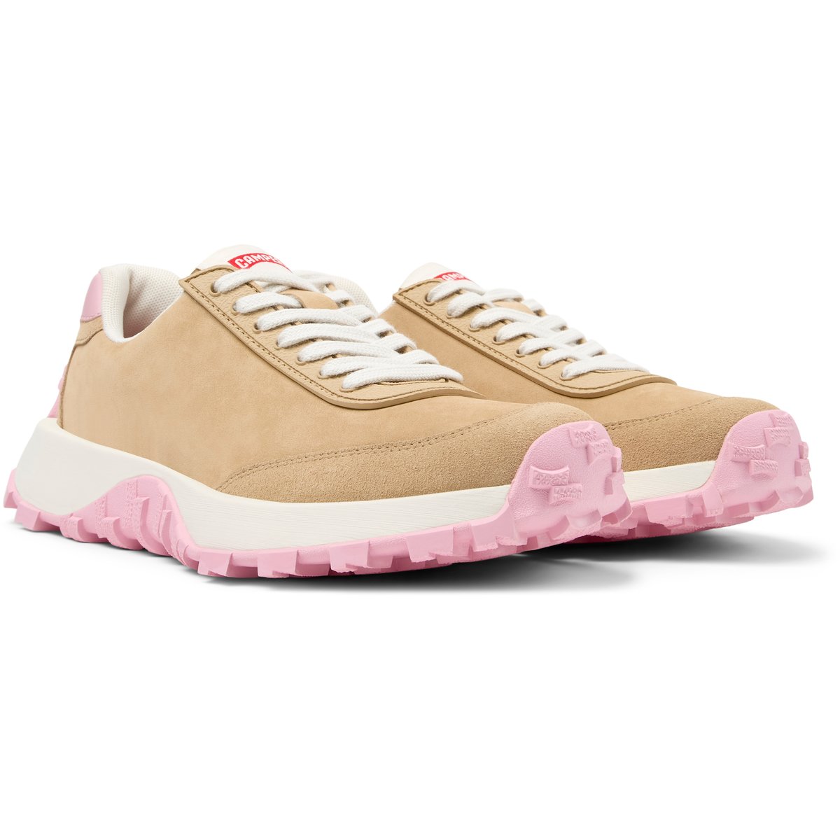 Baskets Drift Trail cuir beige moyen, CAMPER