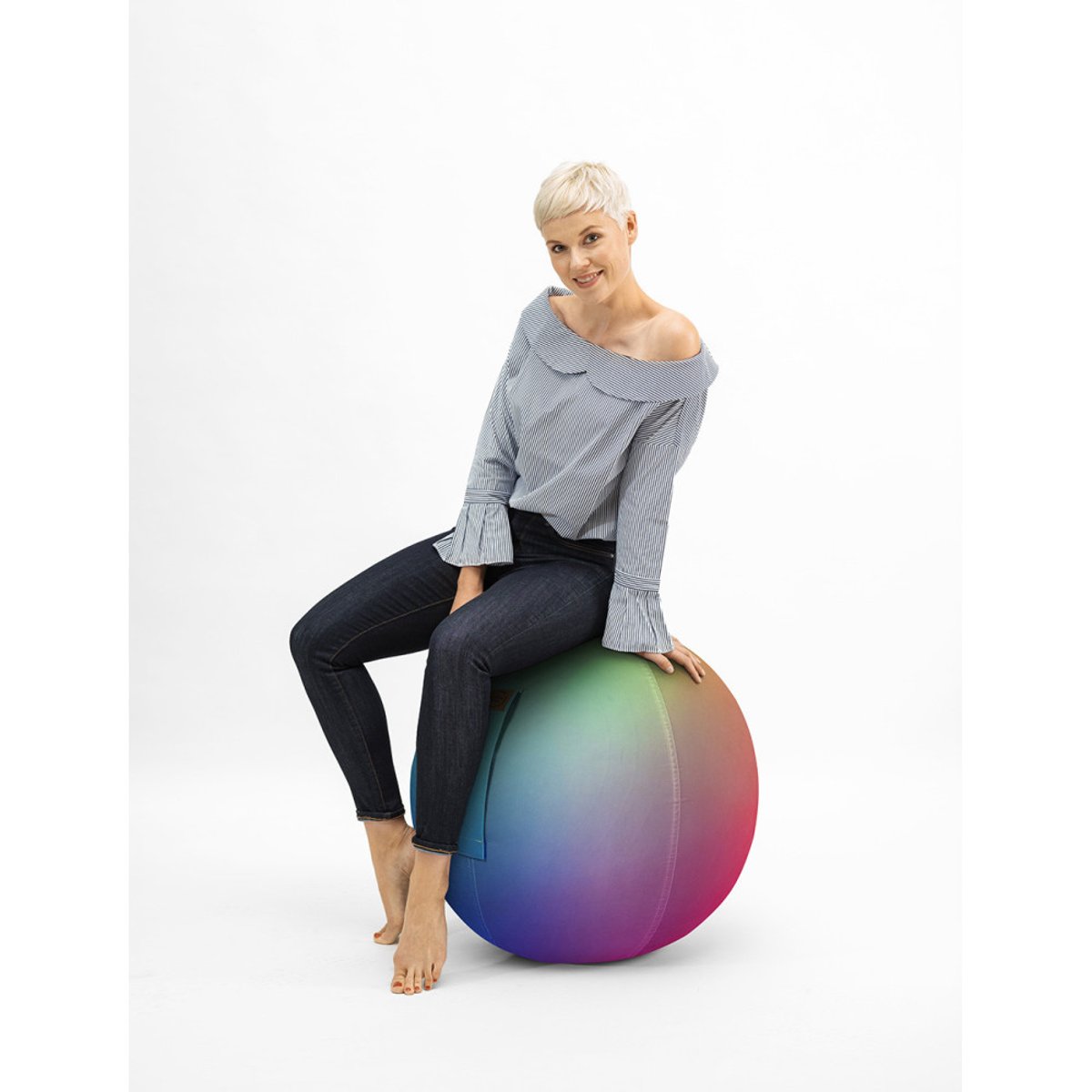 Balle d'assiste SITTING BALL RAINBOW multicolor, SITTING POINT