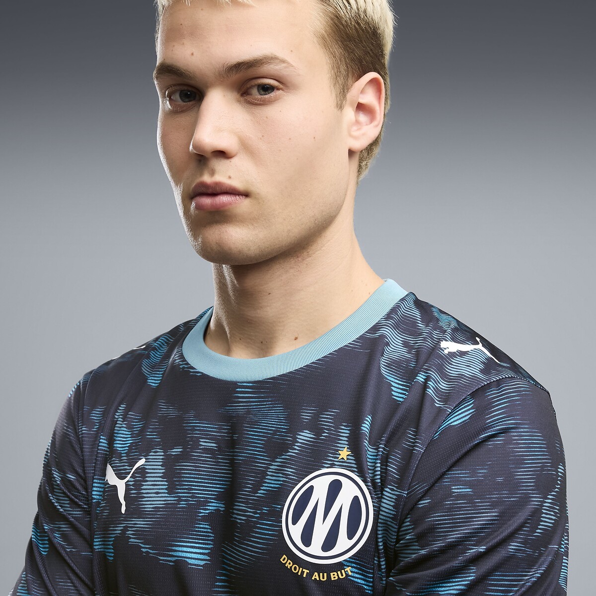 Camisola de futebol do Olympique de Marseille – equipamento alternativo marinho, PUMA