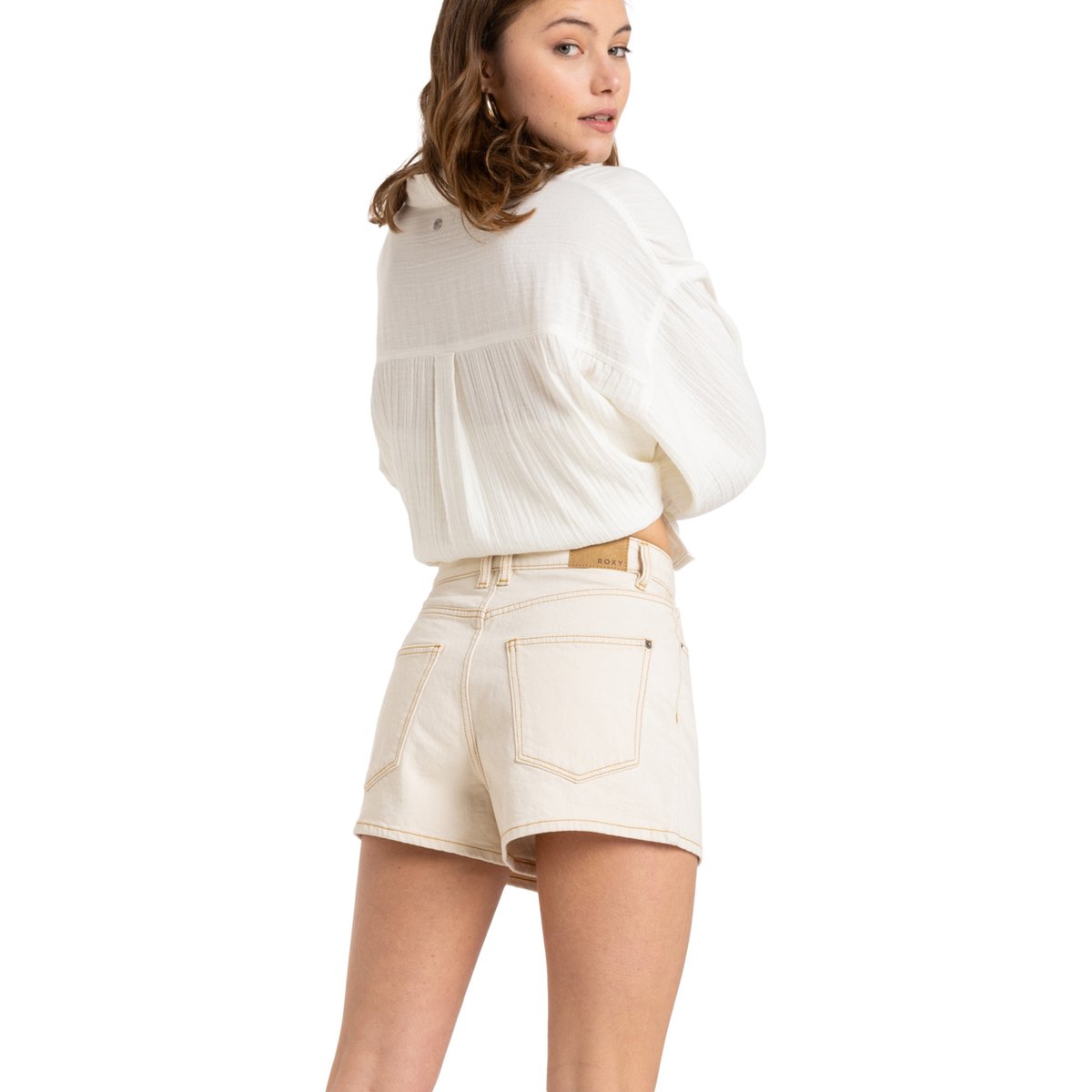 Short en jean décontracté CHLO NATURAL. beige natural, ROXY