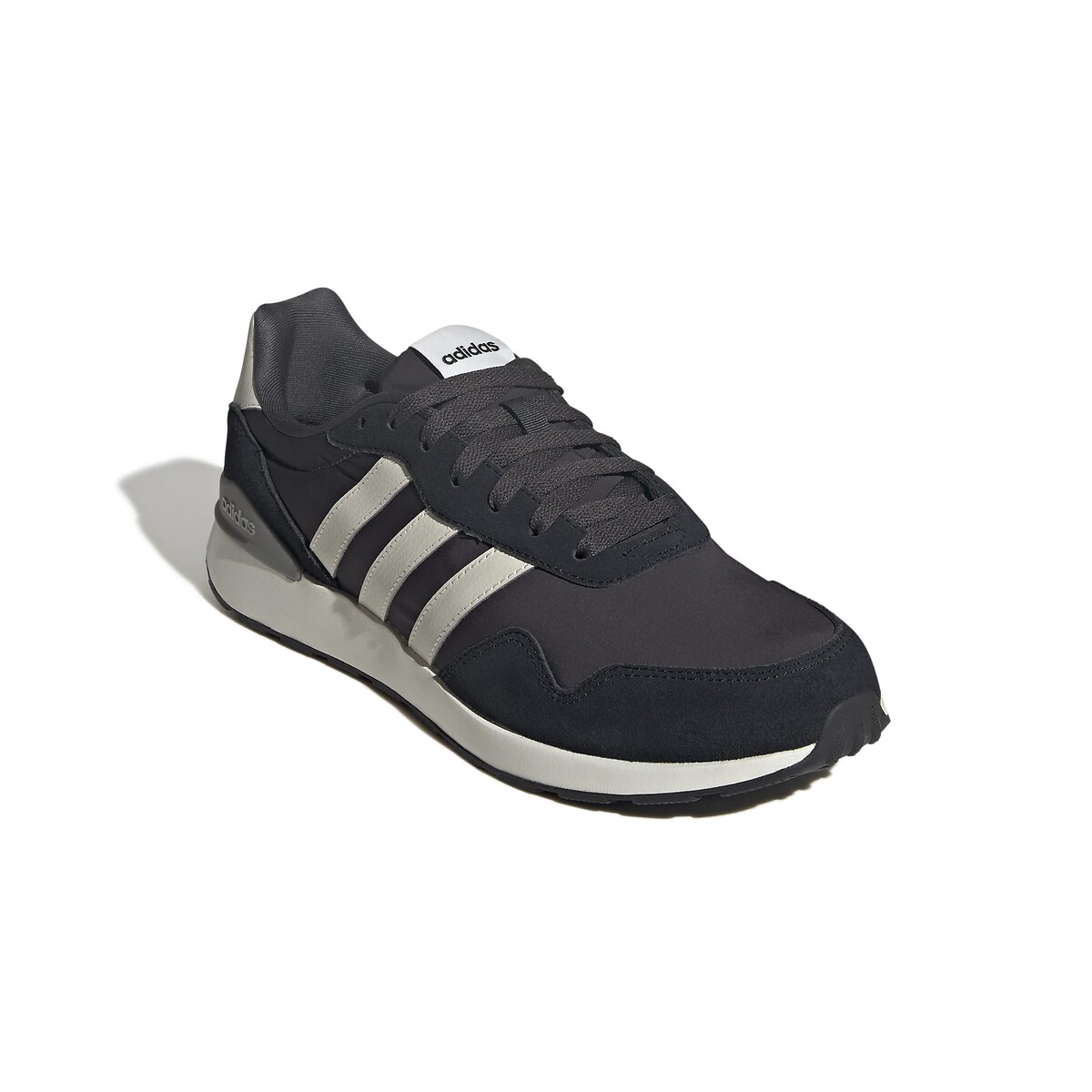 Sneaker aus Leder RUN 60s 4.0 schwarz/grau/weiss, ADIDAS SPORTSWEAR