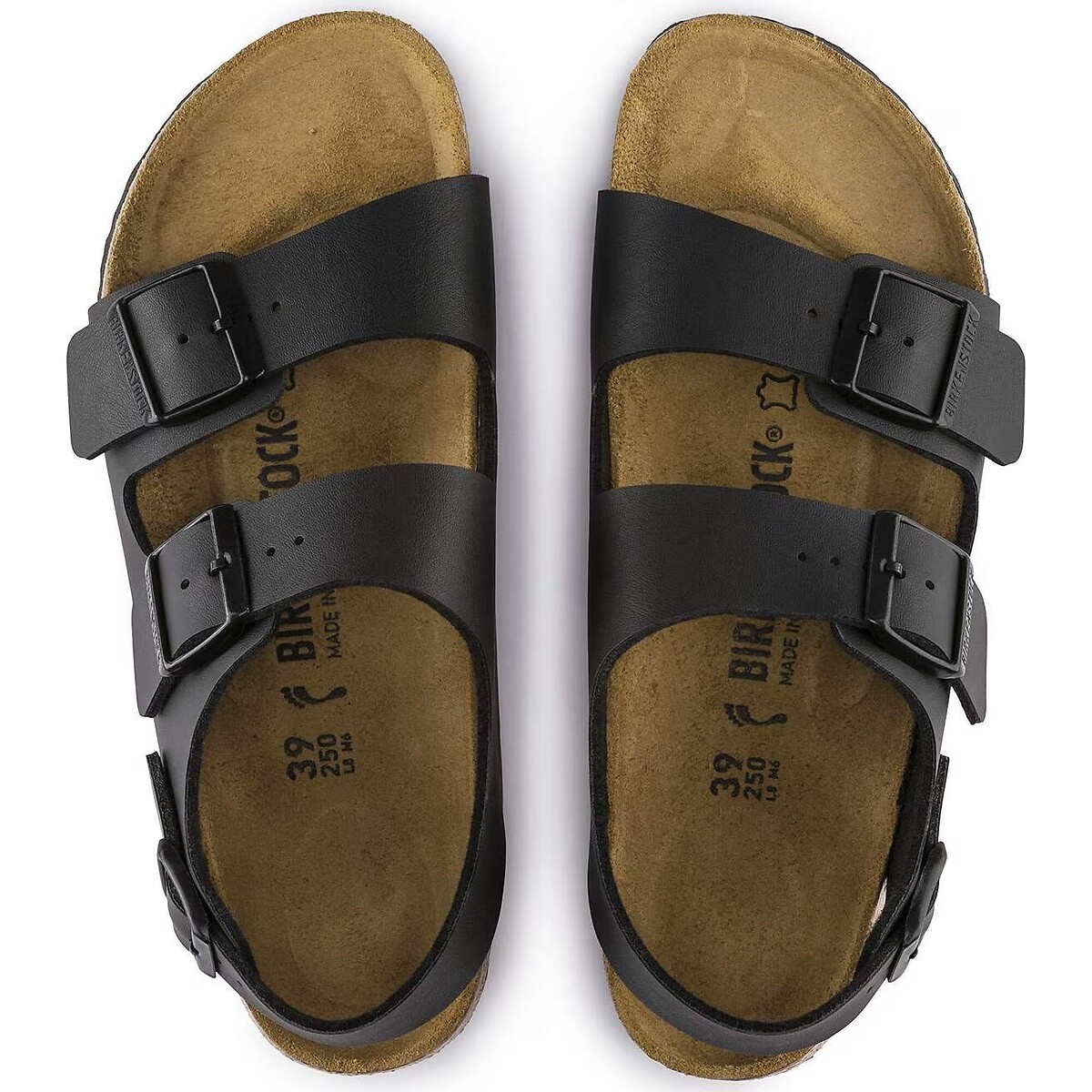 Sandales MILANO avec bride arrière noir, BIRKENSTOCK