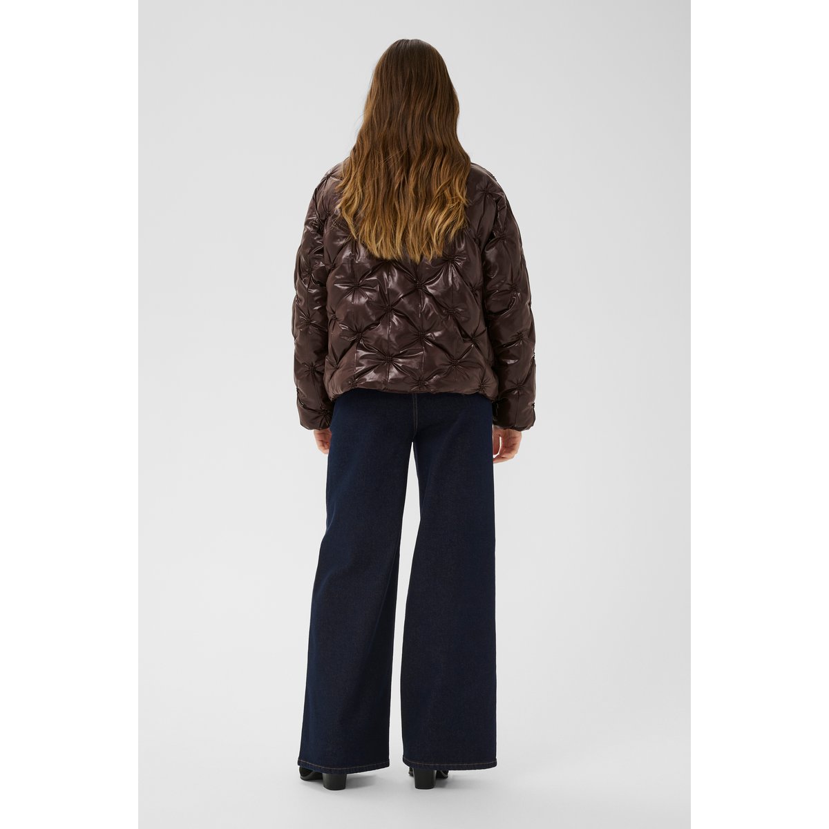 Manteau rembourré marron coffee bean, CREAM