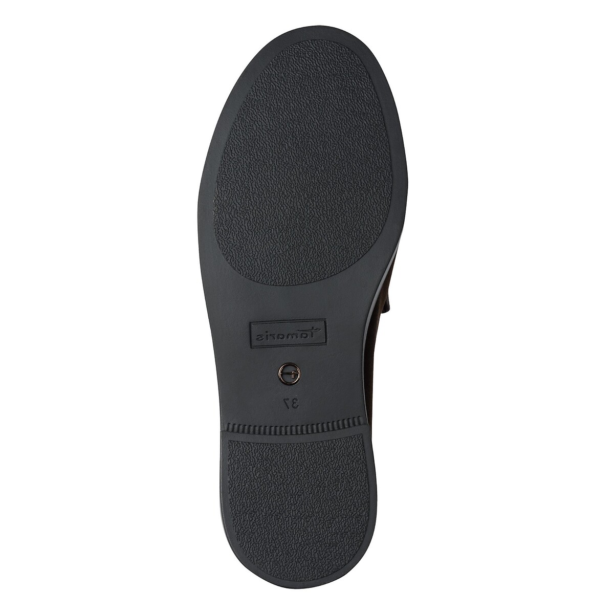 Mocassins em pele aveludada castanho escuro, TAMARIS