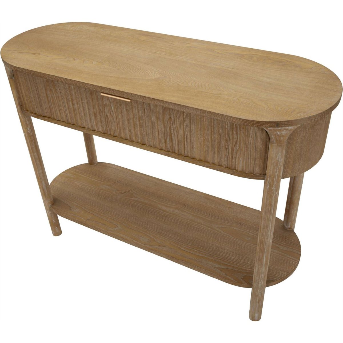 Console en sapin et fer avec tiroir MODERN bois naturel, RECOLLECTION