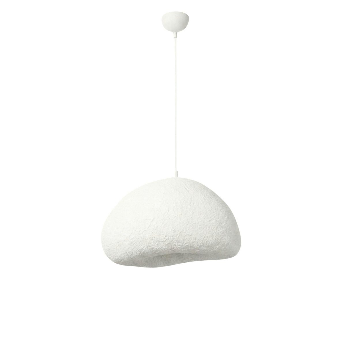 Suspension blanche design organique 42 cm NOXIS blanc, PIER IMPORT