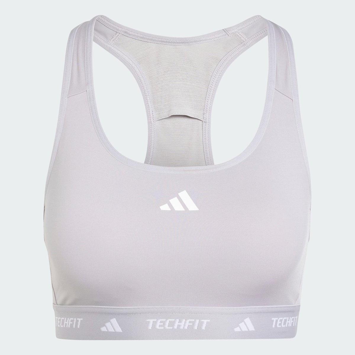 Brassière Techfit Maintien moyen glory grey, adidas Performance