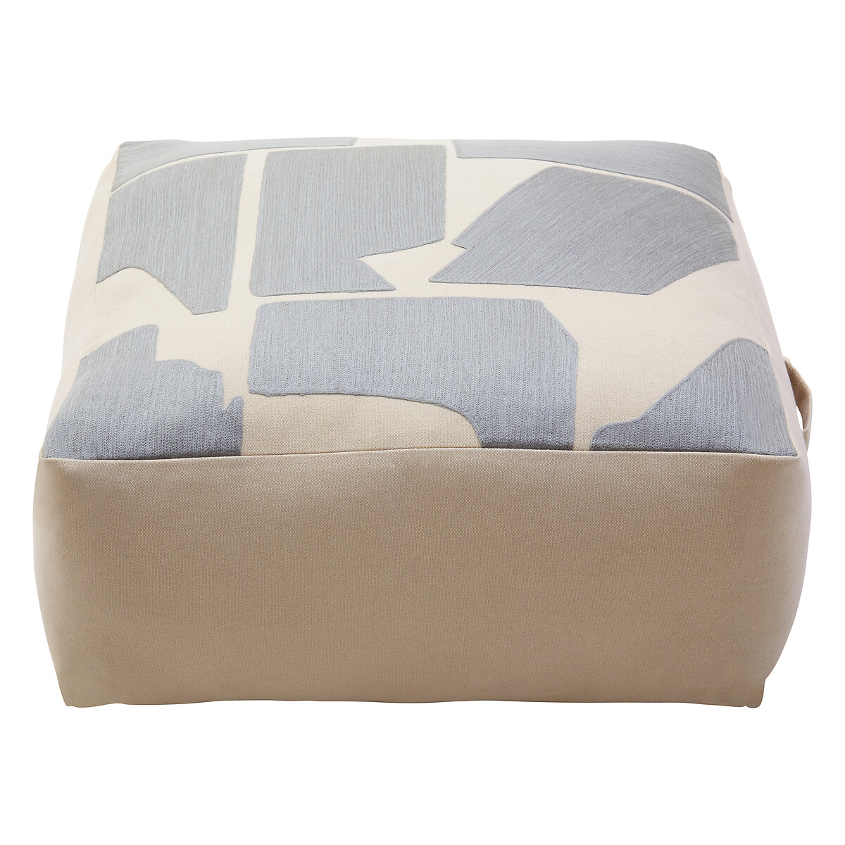 Bosie Ozella Natural And Grey Square Floor Cushion natural/grey, ÉDITÉ