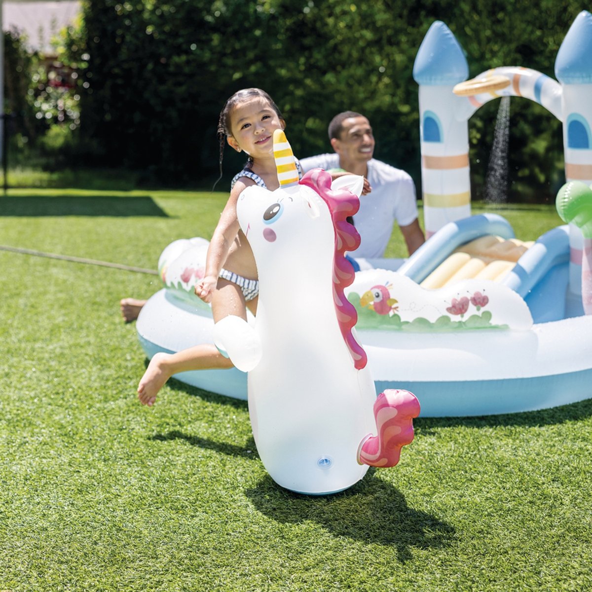 Aire de jeux chateau magique multicolore, INTEX