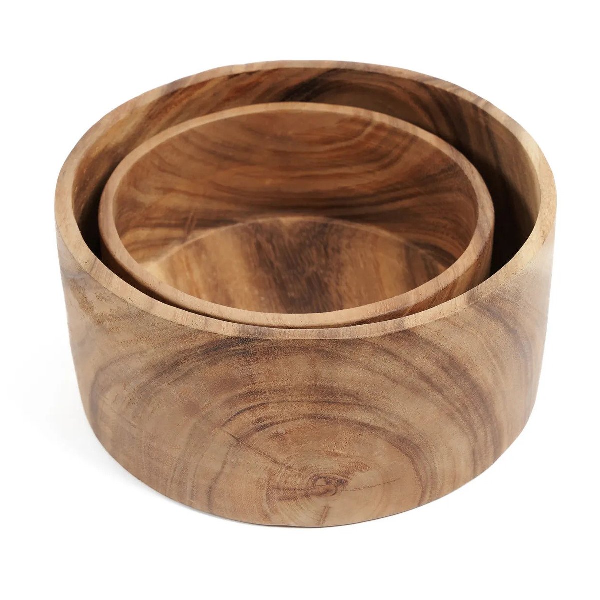 Saladier en bois de suar SUAR beige, BAZAR BIZAR