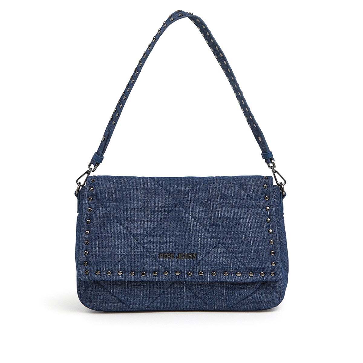 Sac Bandoulière À Rabat bleu indigo clair, PEPE JEANS