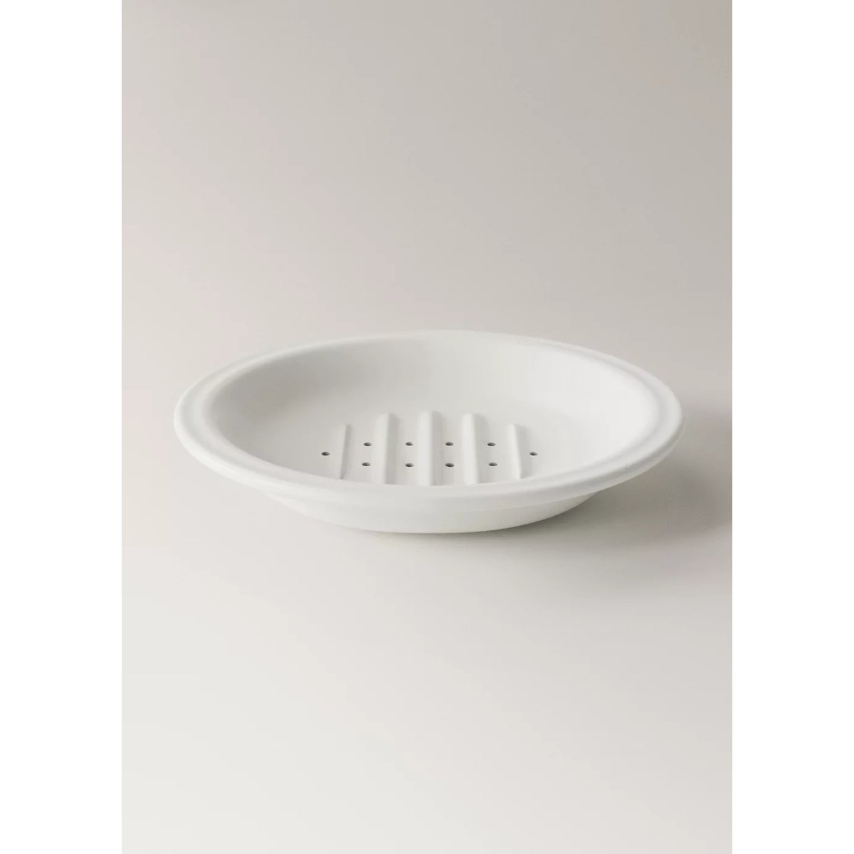 Porte-savon 100 % céramique blanc, MANGO HOME
