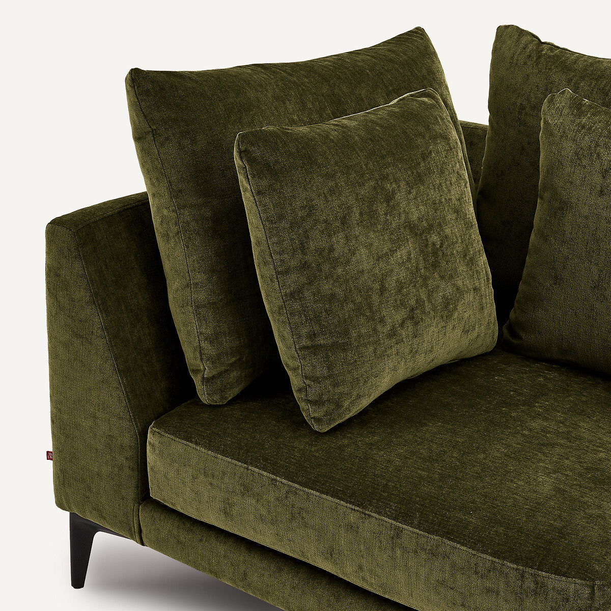 Divano angolare in velluto misto, MODERNISTE, design Emmanuel Gallina verde frutteto, AM.PM X EMMANUEL GALLINA