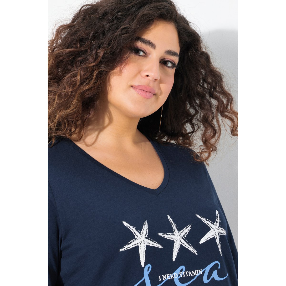 T-shirt marine, ULLA POPKEN