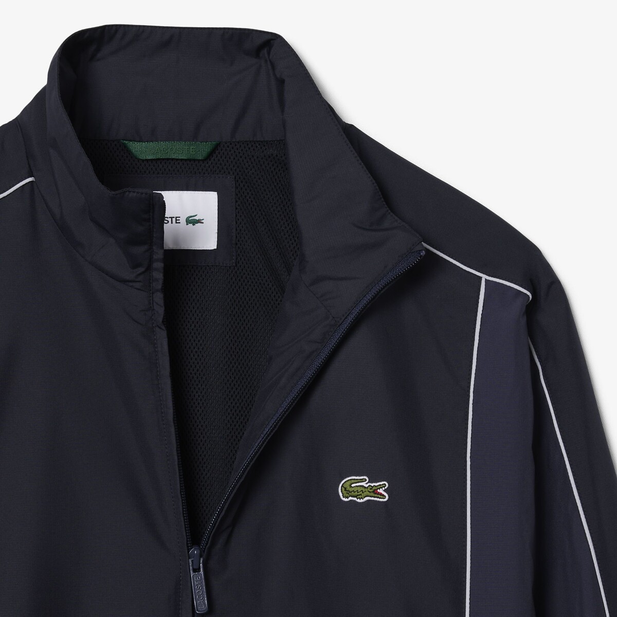 Veste de survêtement color-block déperlante noir-4ci, LACOSTE