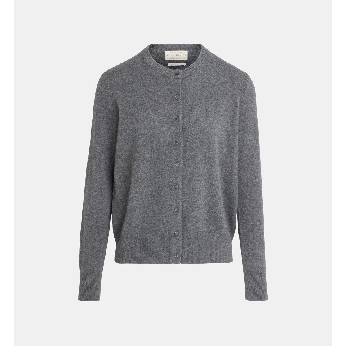 Cardigan droit zacao en cachemire gris foncé, GALERIES LAFAYETTE