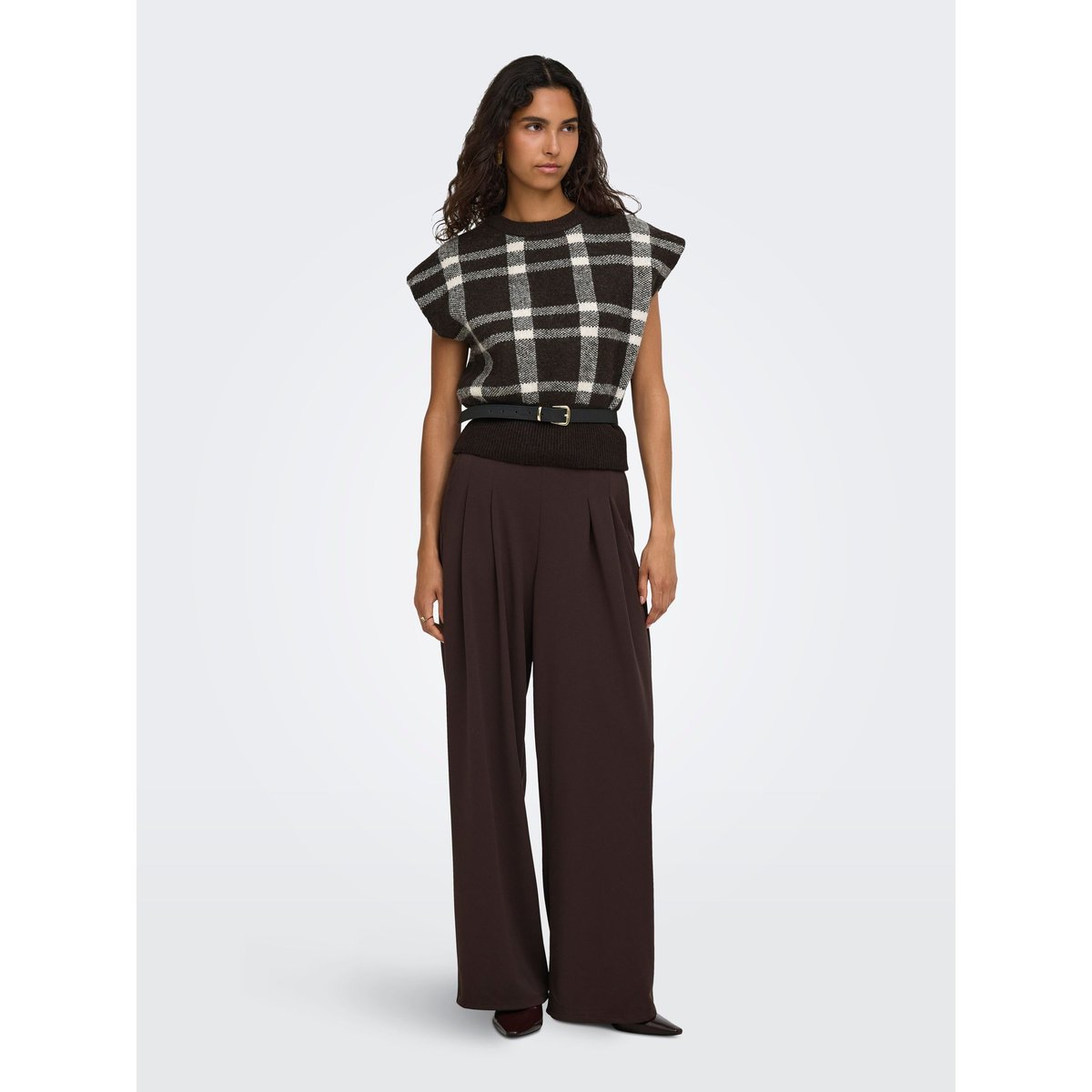 Pull En Maille marron - coffee bean 1, ONLY