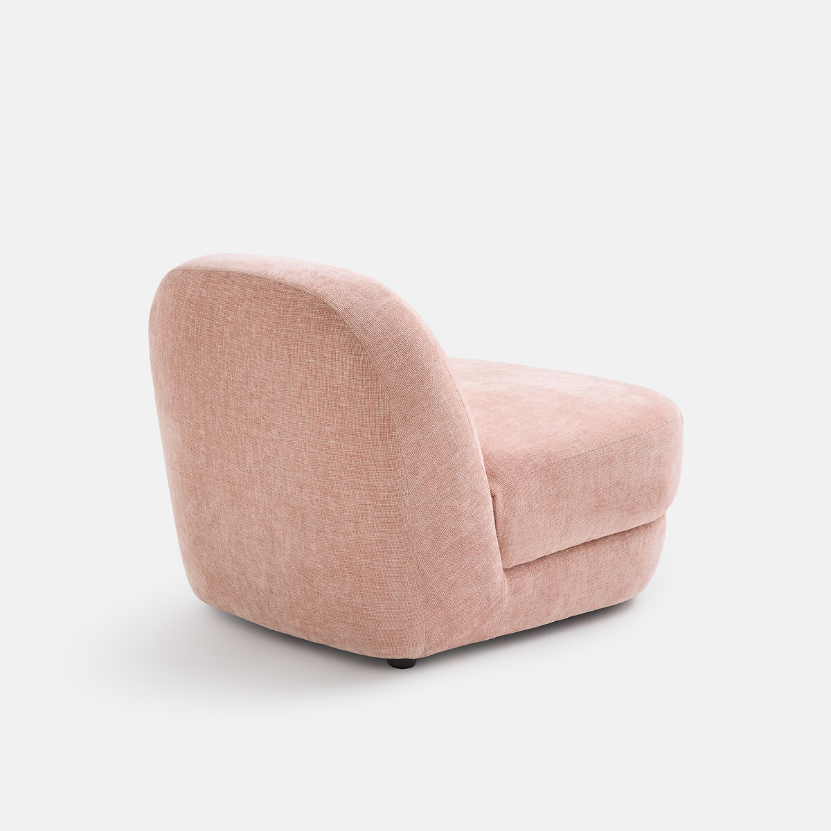 Cadeirão lounge compacto, tecido texturado, OLTO rosa, LA REDOUTE INTERIEURS