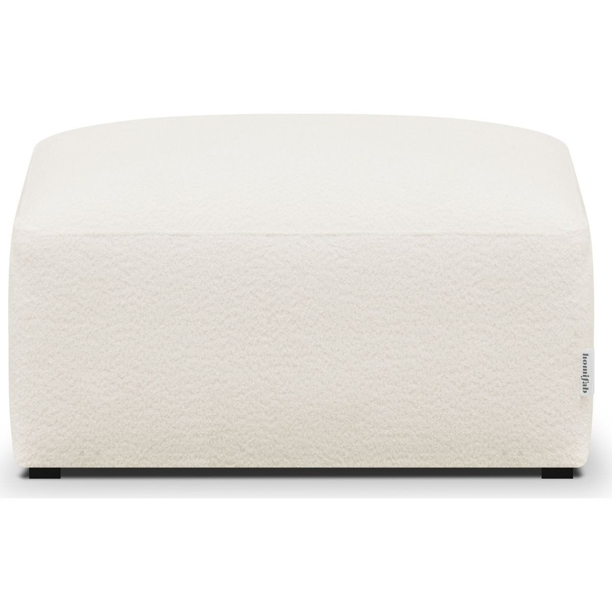 Pouf modulable en tissu bouclette - MODULO ecru, HOMIFAB