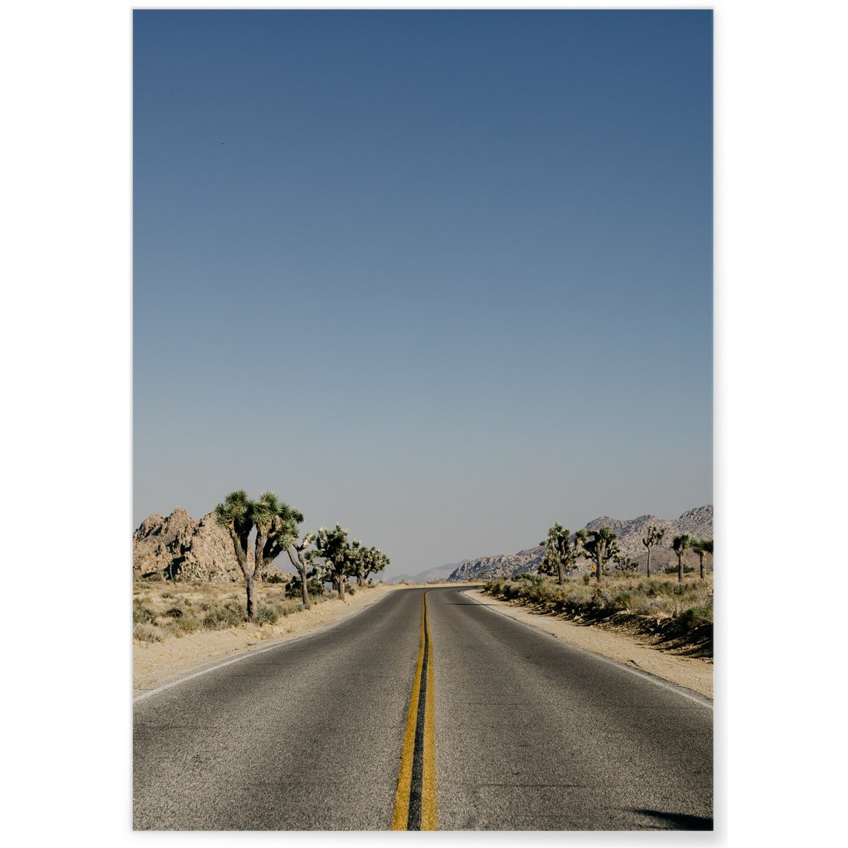 Poster Open highway blanc, L'AFFICHERIE