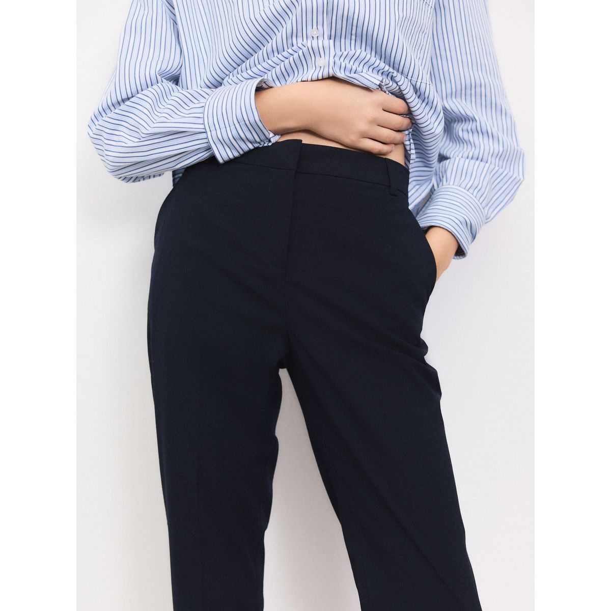 Pantalon slim ajusté bleu marine, NEXT