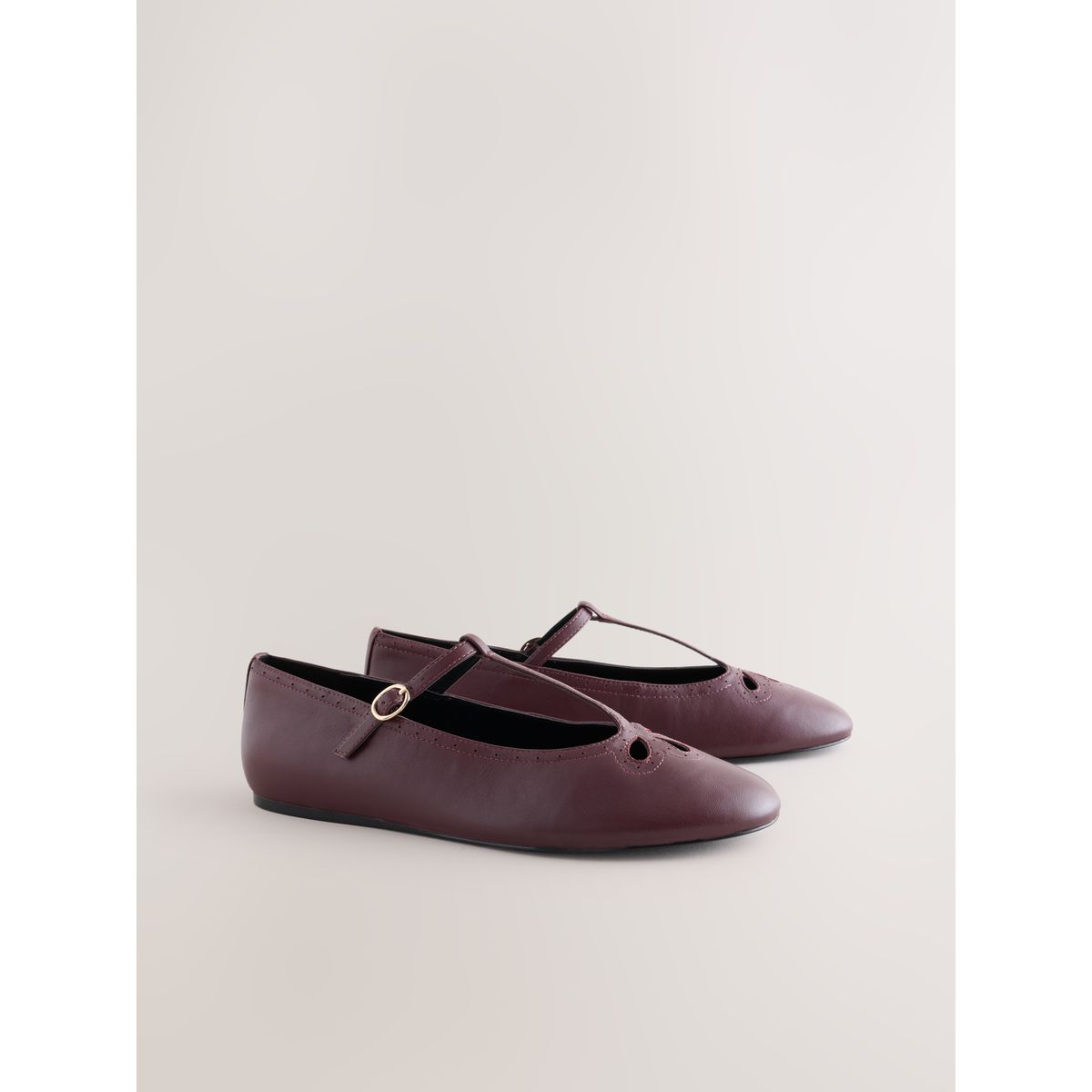Babies en cuir forever comfort® prune, NEXT