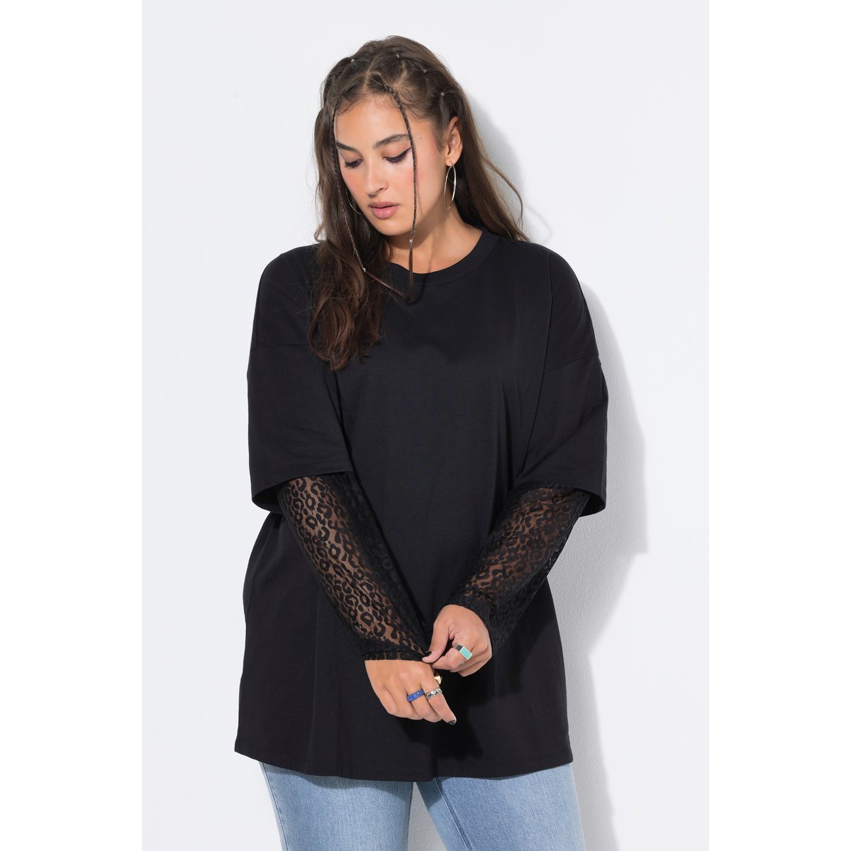 T-shirt oversize noir, STUDIO UNTOLD
