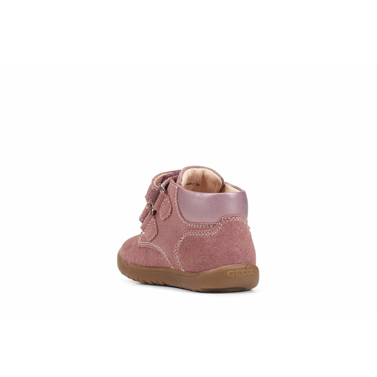 Kids Macchia High Top Trainers with Touch 'n' Close Fastening pink, GEOX