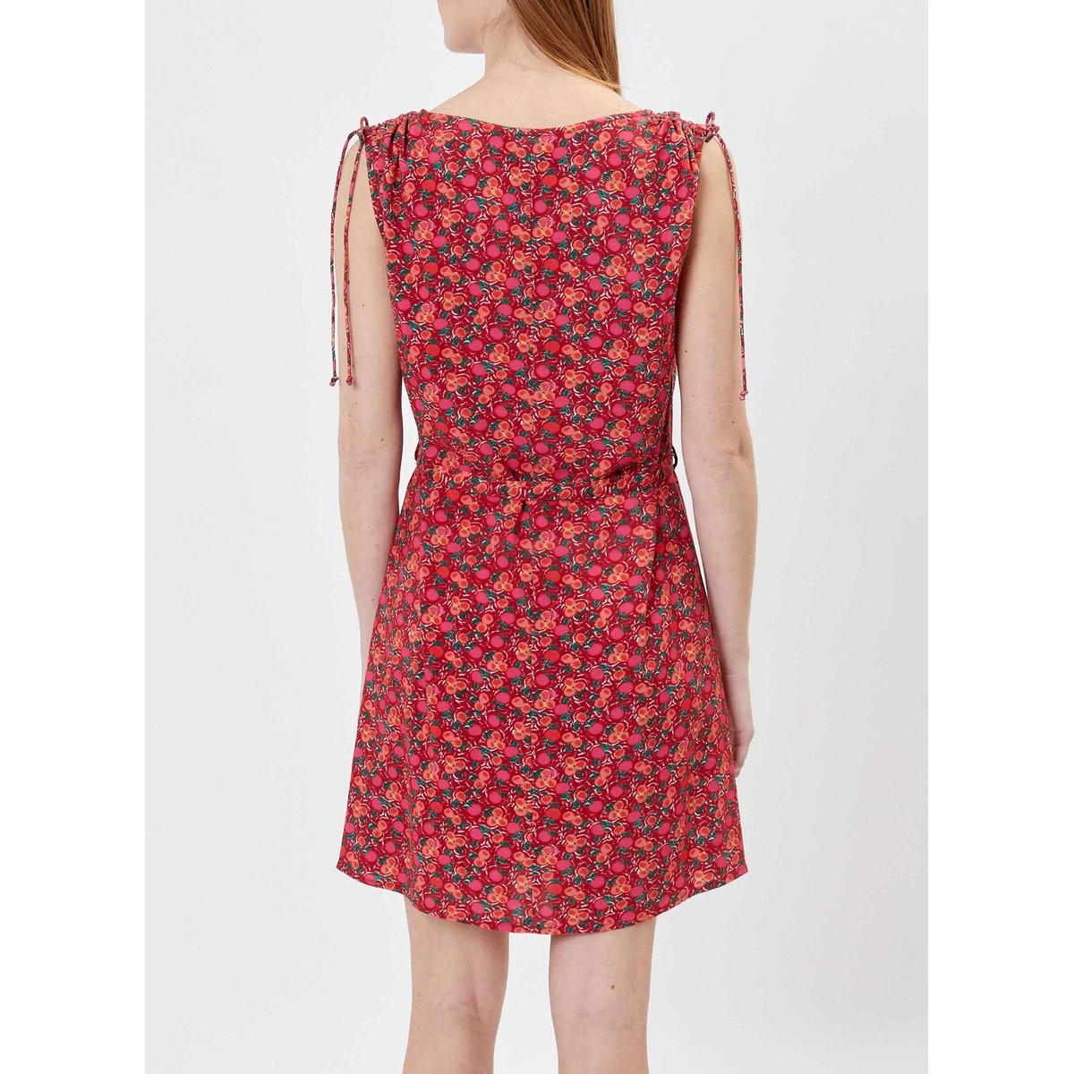 Robe imprimée ceinturée Ecovero WISTIA rose cherry, PRINCESSE NOMADE