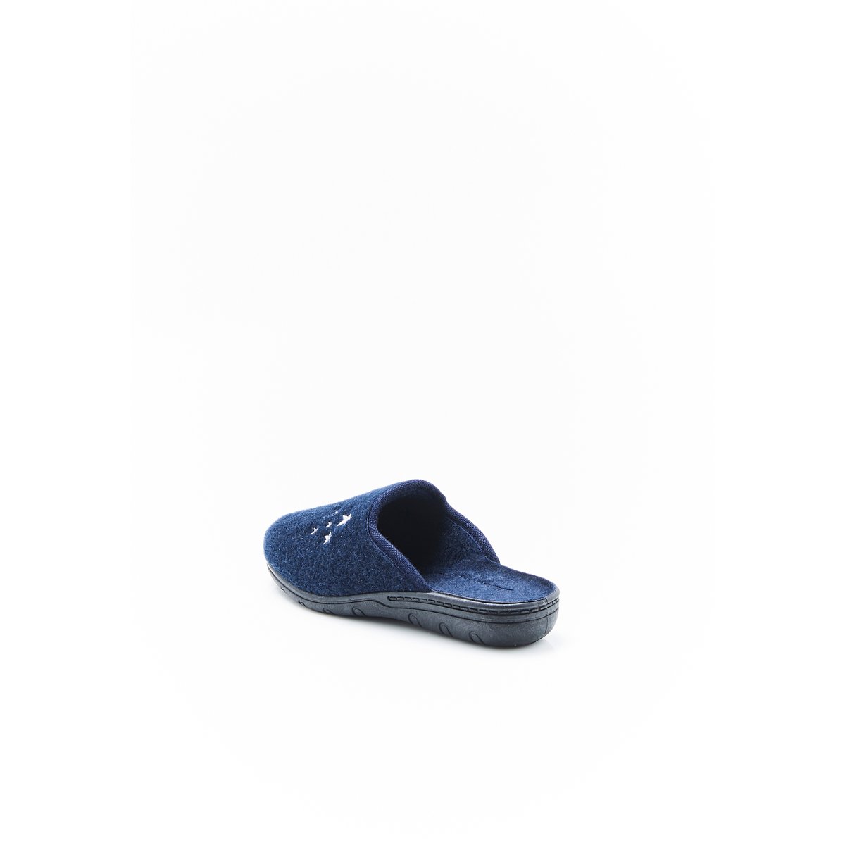 Mules effet feutre bleu marine, DAMART