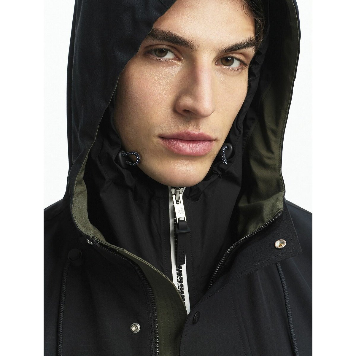 Veste courte à capuche MTD noir, AIGLE