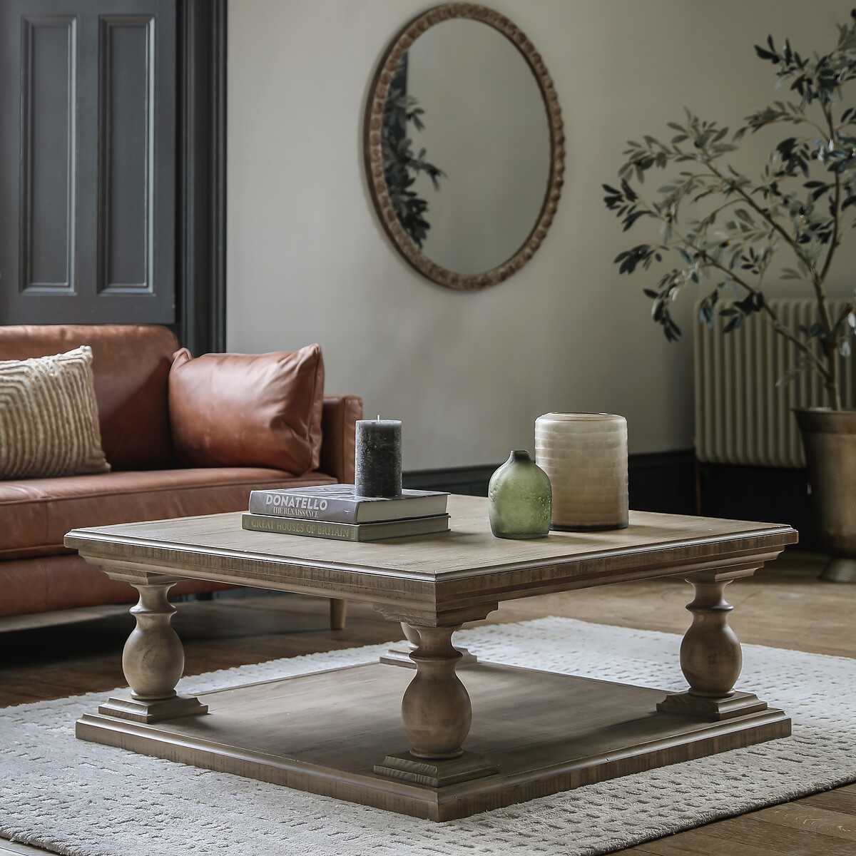 Vinton American Pine Square Coffee Table natural, ÉDITÉ