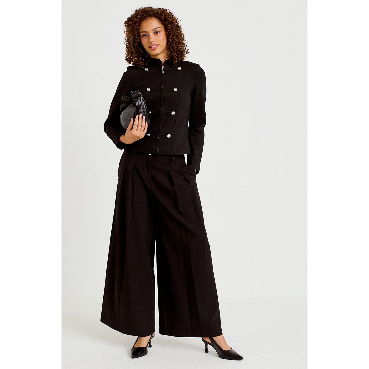 Veste ajustée manches longues noir, CACHE CACHE