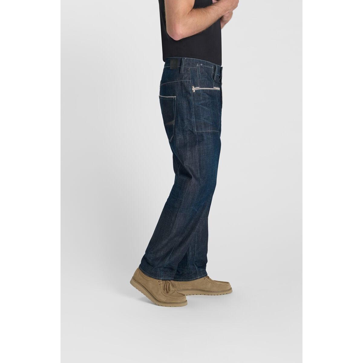 Jeans loose, large loose, longueur 34 blue, LE TEMPS DES CERISES