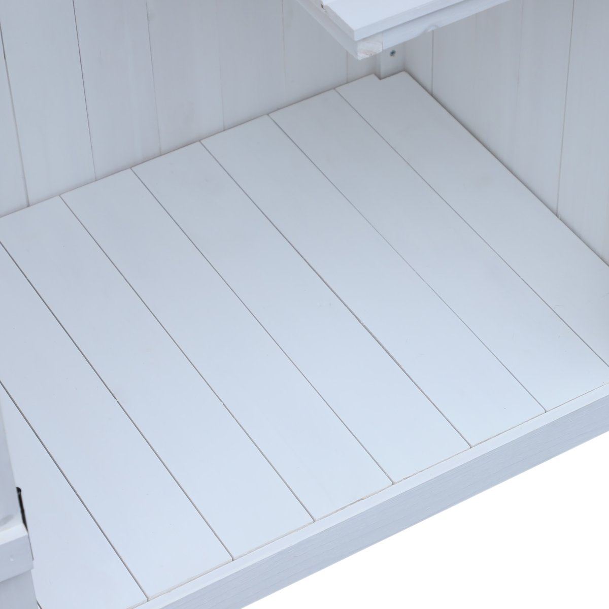 Abri de jardin Bois de sapin Blanc blanc, OUTSUNNY
