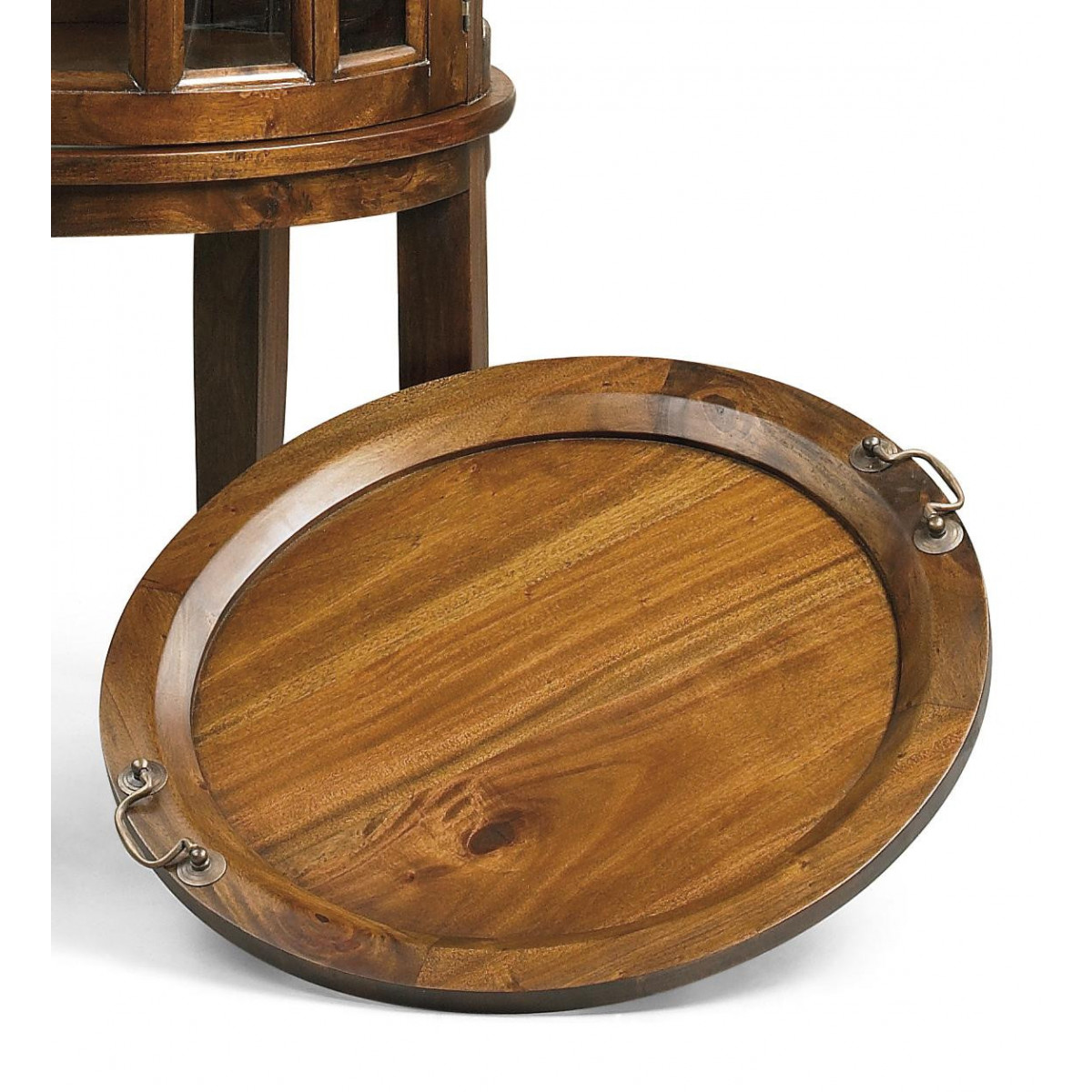 Console ronde bronze marron, DECORATION D’AUTREFOIS