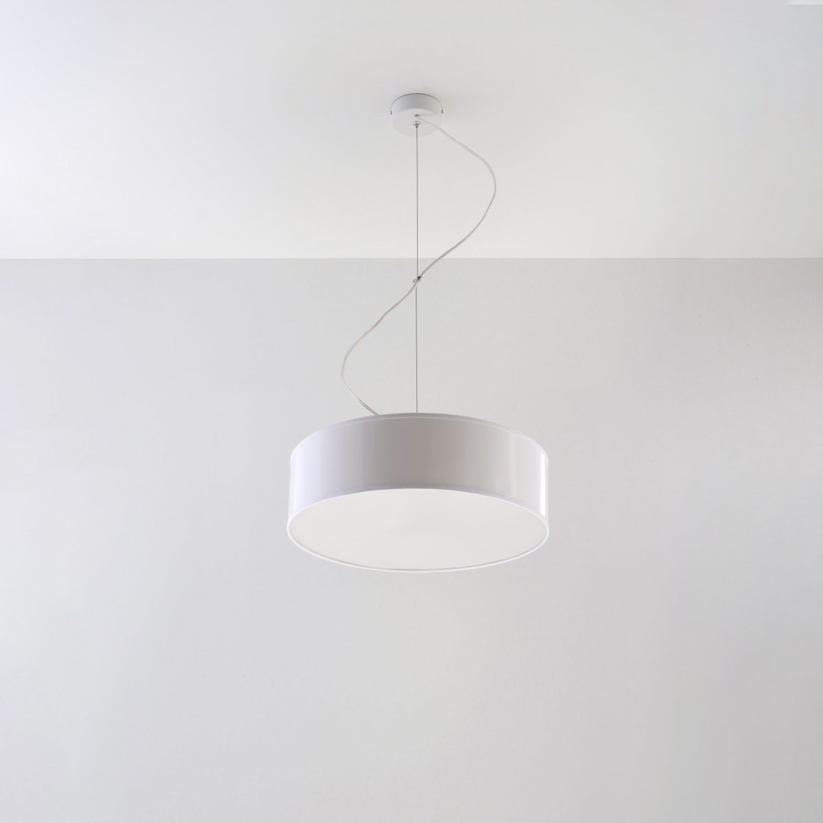 Suspension PVC Blanc E27 2 Arena blanc, EDEN