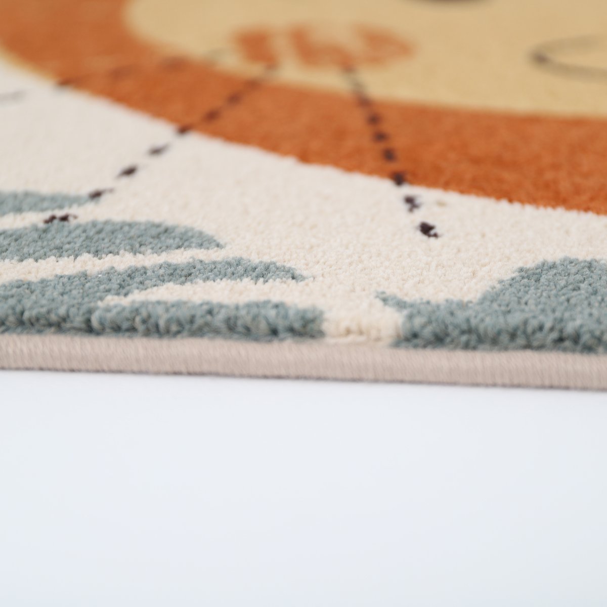 Tapis chambre enfant lion ICHIRO multicolore, NATTIOT