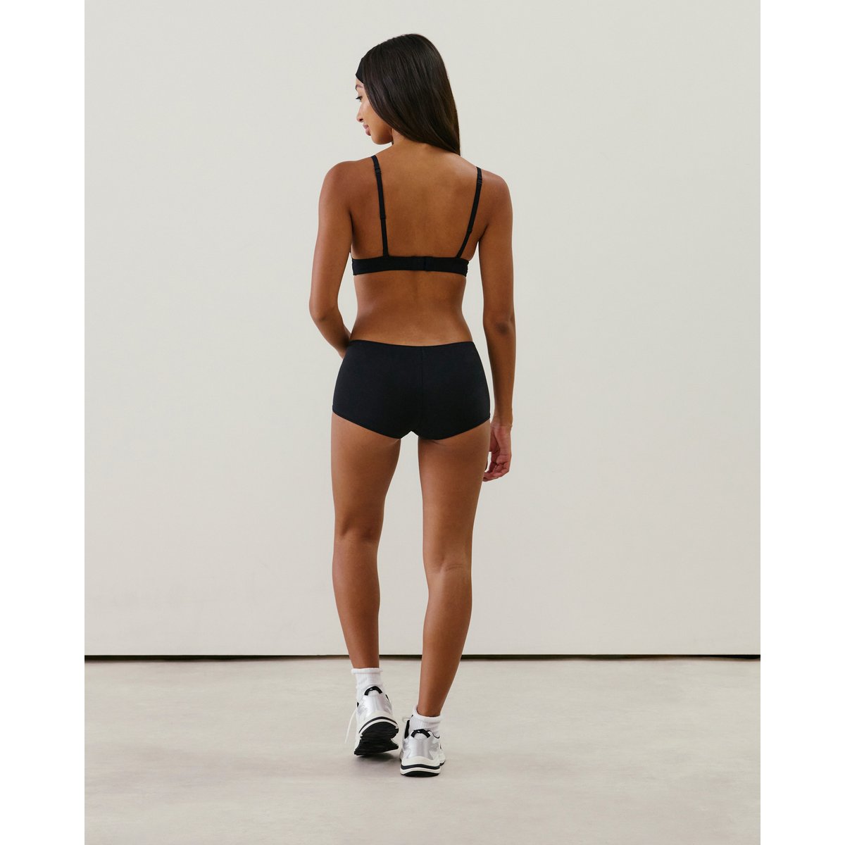 Shorty coton biologique COTONIZ noir, UNDIZ