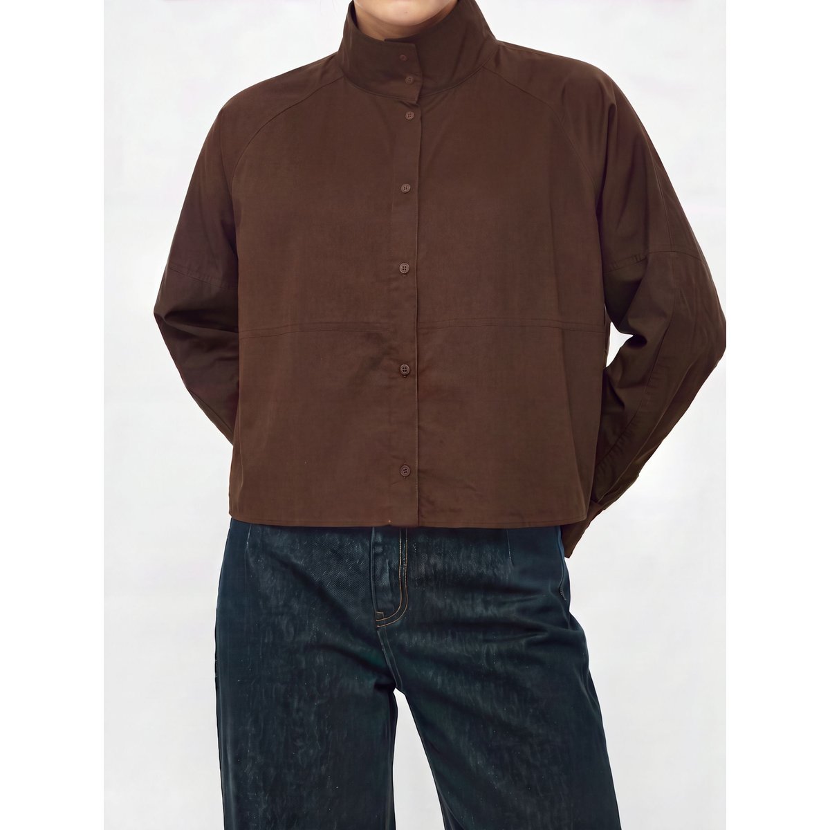 Chemise Courte marron - seal brown1, OBJECT