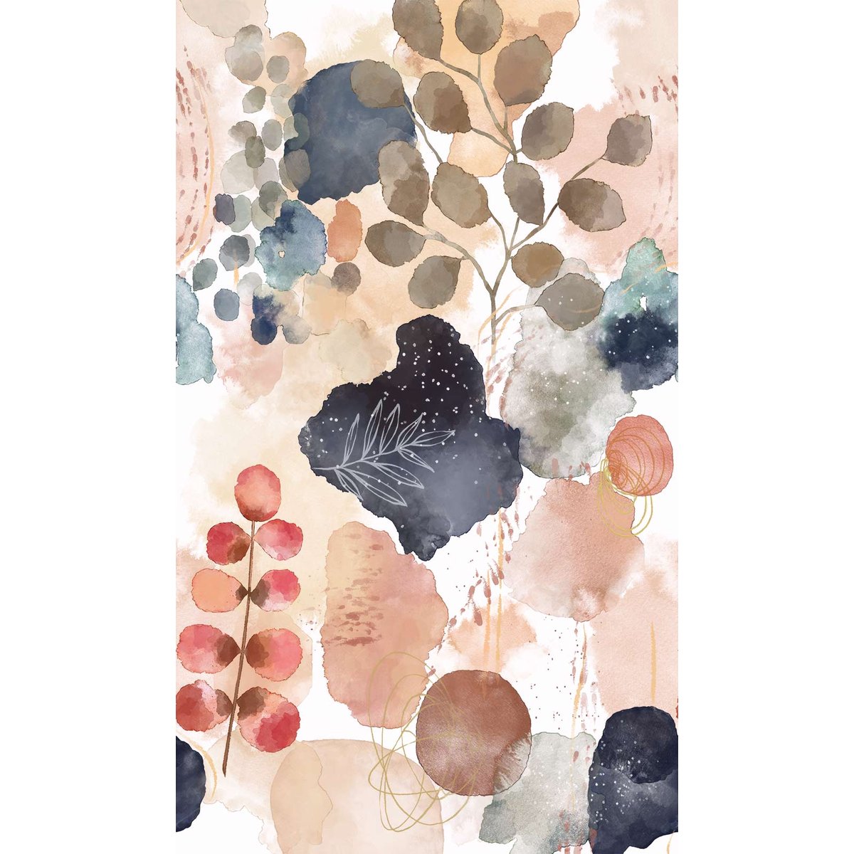 Papier peint nature sereine intissé, HEXOA