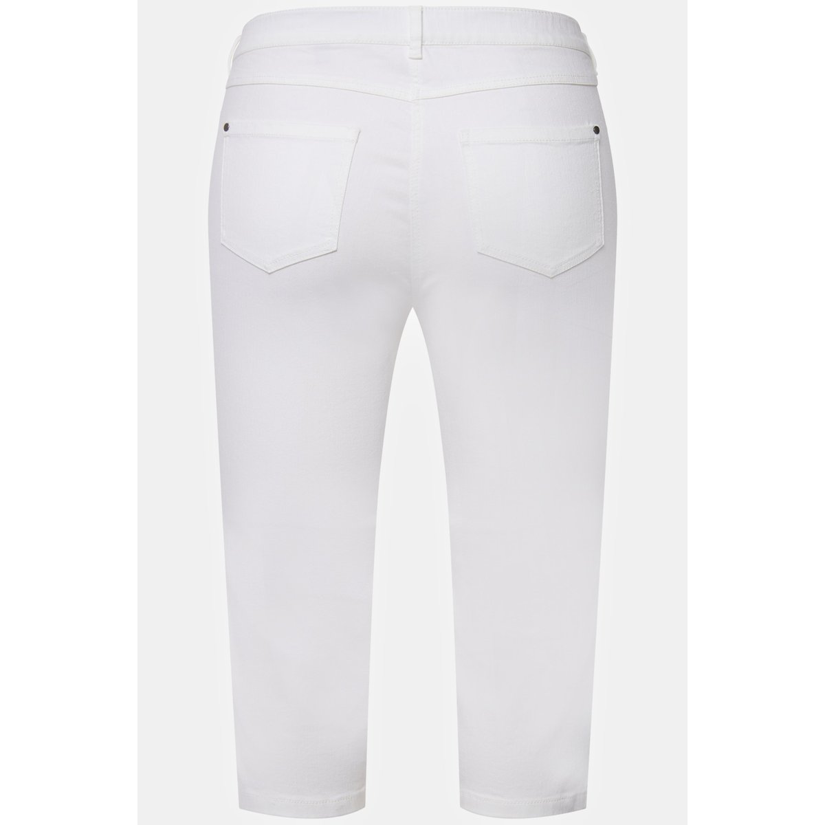 Jean corsaire Sarah. Coupe 5 poches ajustée denim blanc, ULLA POPKEN